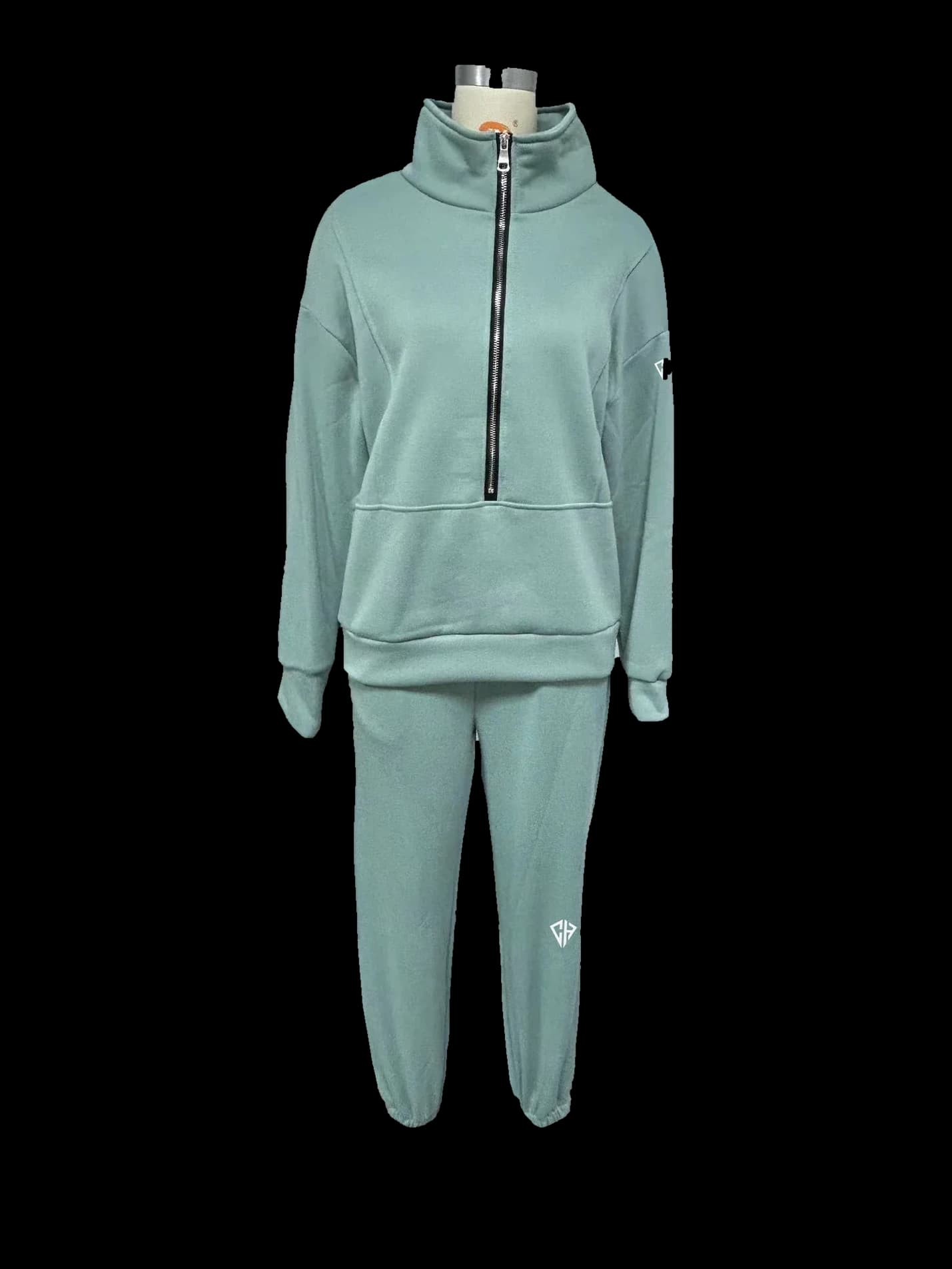 Heavyweight Hoodie Set in Sage